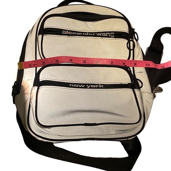 Alexander Wang Attica Reflective Backpack Silver Iridescent - Picture 8 of 9